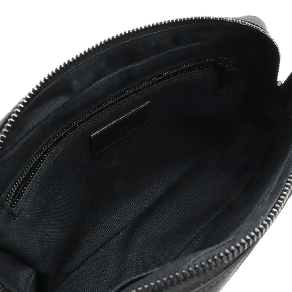 SAINT LAURENT PARIS Yves YSL Camp Camera Bag Shoulder Leather Black - Picture 5 of 7
